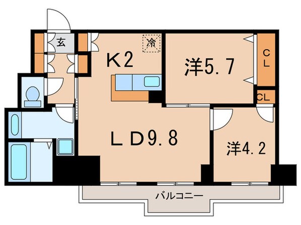 レジディア西小山の物件間取画像